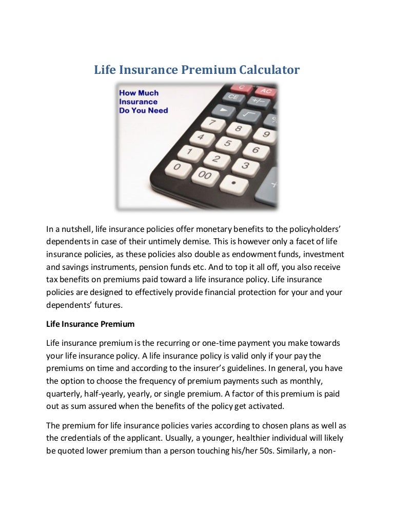 Calculate Your Health Insurance Premium with Our Premium Calculator